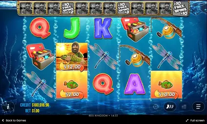 Big bass bonanza non gamstop Money Symbol collection showing fish values being collected